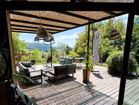 maison contemporaine avec vue panoramique dans les hautes-côtes de nuits