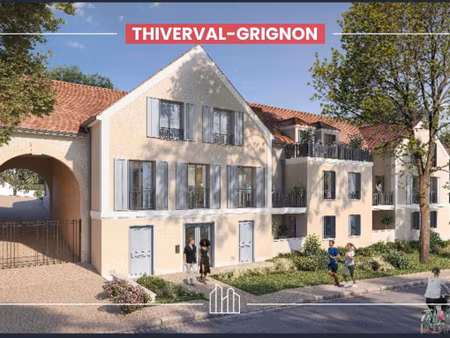 vente appartement neuf 2 pièces 42m2 thiverval-grignon - 213000 € - surface privée