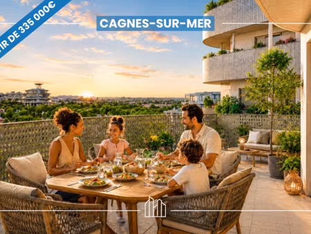 vente appartement neuf 4 pièces 77m2 cagnes-sur-mer - 500000 € - surface privée