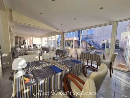 canet en roussillon (66) restaurant 107 m²  emplacement exceptionnel  rénovation récente  