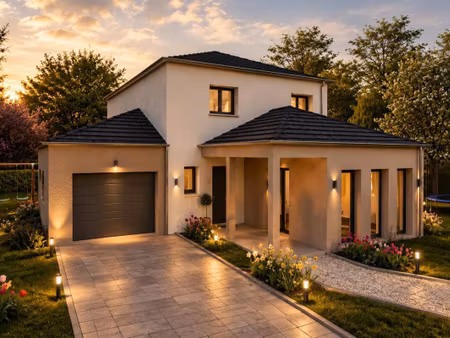terrain avec maison neuve à vendre
