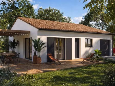 terrain avec maison neuve à vendre