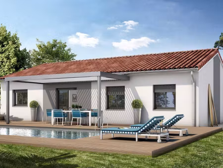 terrain avec maison neuve à vendre