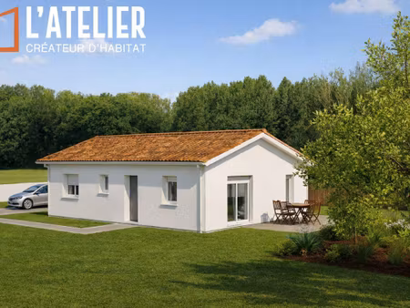 terrain avec maison neuve à vendre