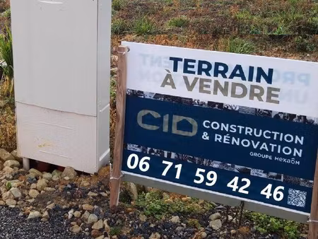 terrain constructible viabilisé à vendre