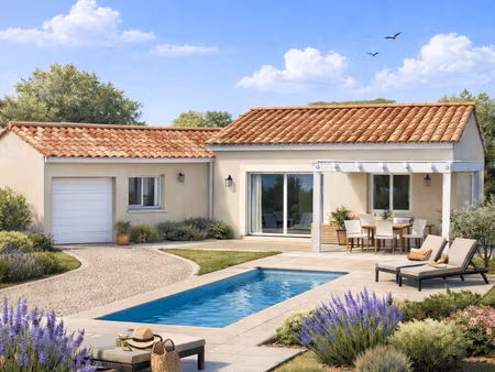 terrain avec maison neuve à vendre
