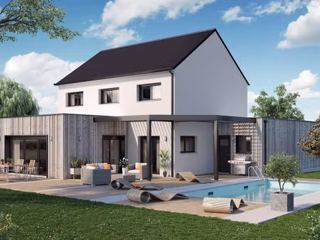 terrain avec maison neuve à vendre