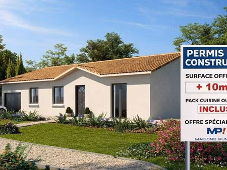 terrain avec maison neuve à vendre