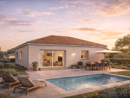 terrain avec maison neuve à vendre