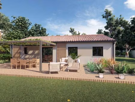 terrain avec maison neuve à vendre