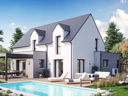 terrain avec maison neuve à vendre