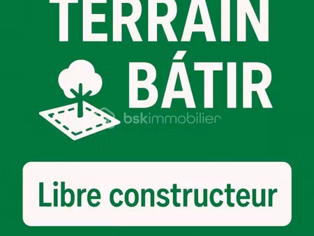terrain constructible viabilisé à vendre
