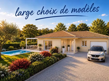 terrain avec maison neuve à vendre