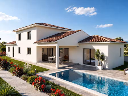 terrain avec maison neuve à vendre