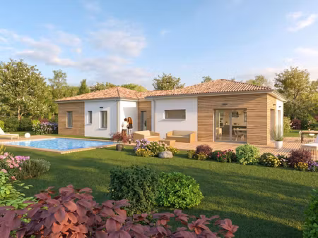 terrain avec maison neuve à vendre
