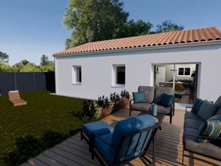 terrain avec maison neuve à vendre