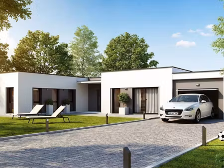 terrain avec maison neuve à vendre