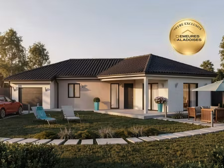 terrain avec maison neuve à vendre