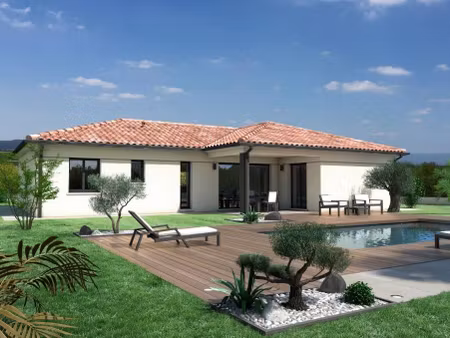 terrain avec maison neuve à vendre