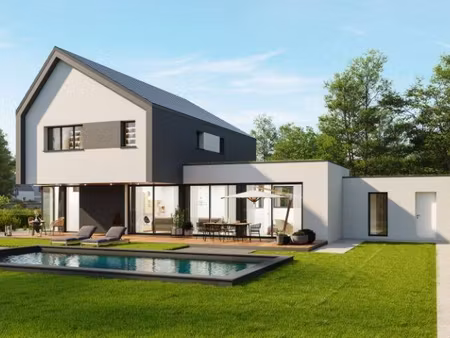 terrain avec maison neuve à vendre