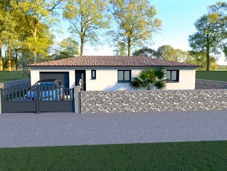 terrain avec maison neuve à vendre