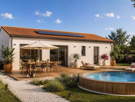 terrain avec maison neuve à vendre