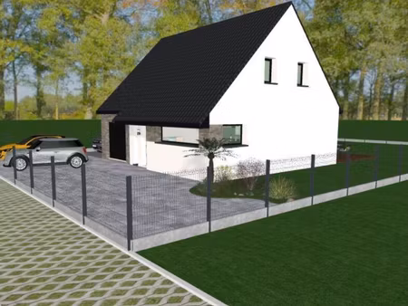 terrain avec maison neuve à vendre