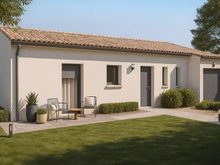terrain avec maison neuve à vendre