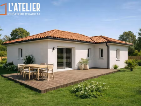 terrain avec maison neuve à vendre