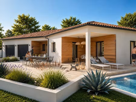 terrain avec maison neuve à vendre