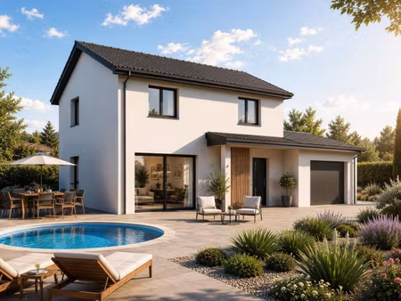 terrain avec maison neuve à vendre