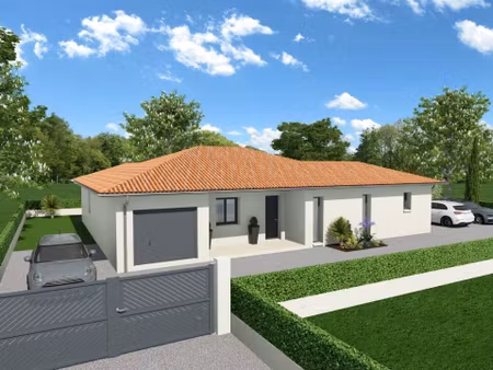 terrain avec maison neuve à vendre
