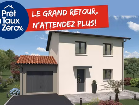 terrain avec maison neuve à vendre