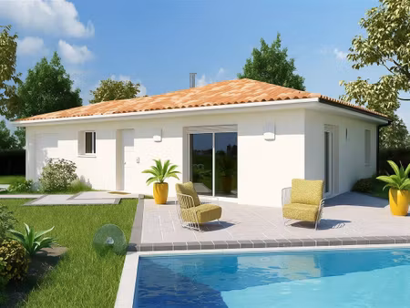 terrain avec maison neuve à vendre