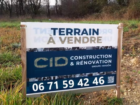 terrain constructible viabilisé à vendre