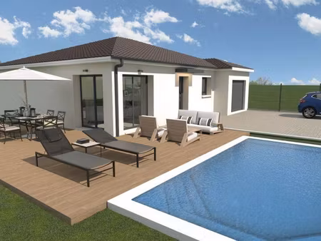 terrain avec maison neuve à vendre