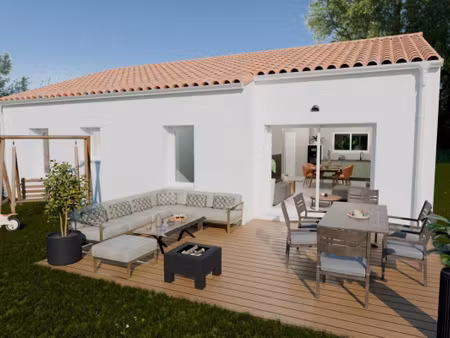 terrain avec maison neuve à vendre