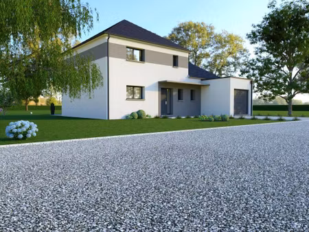 terrain avec maison neuve à vendre