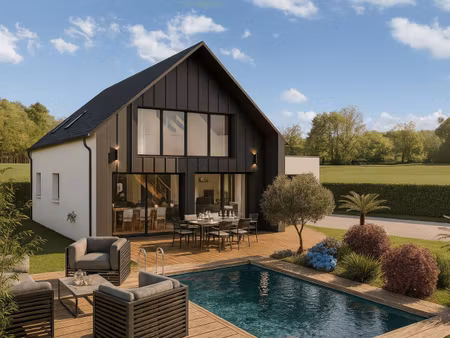 terrain avec maison neuve à vendre