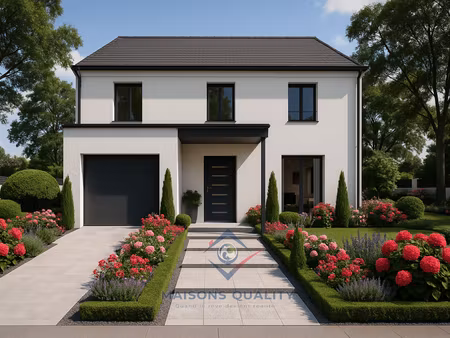 terrain avec maison neuve à vendre