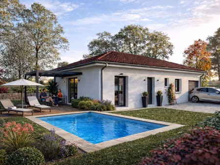 terrain avec maison neuve à vendre