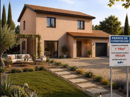terrain avec maison neuve à vendre
