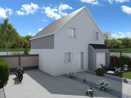terrain avec maison neuve à vendre