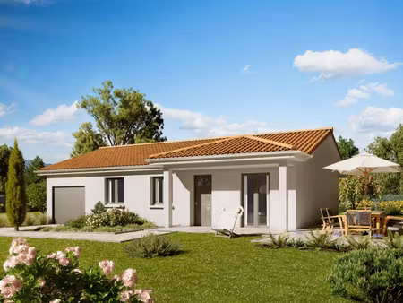 terrain avec maison neuve à vendre