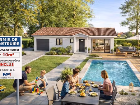 terrain avec maison neuve à vendre