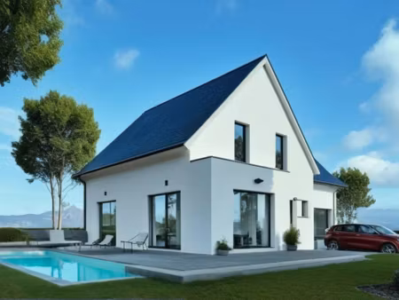 terrain avec maison neuve à vendre