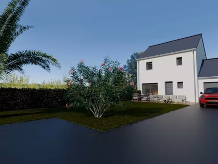 terrain avec maison neuve à vendre