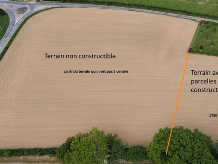 terrain constructible à vendre