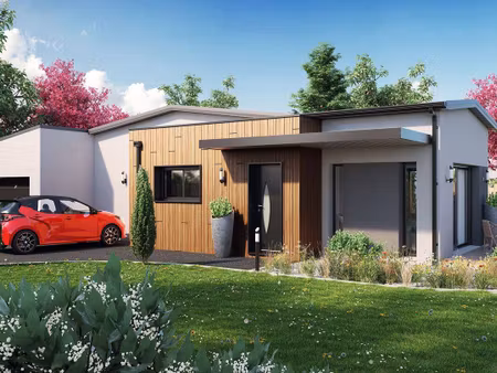 terrain avec maison neuve à vendre