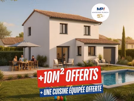 terrain avec maison neuve à vendre